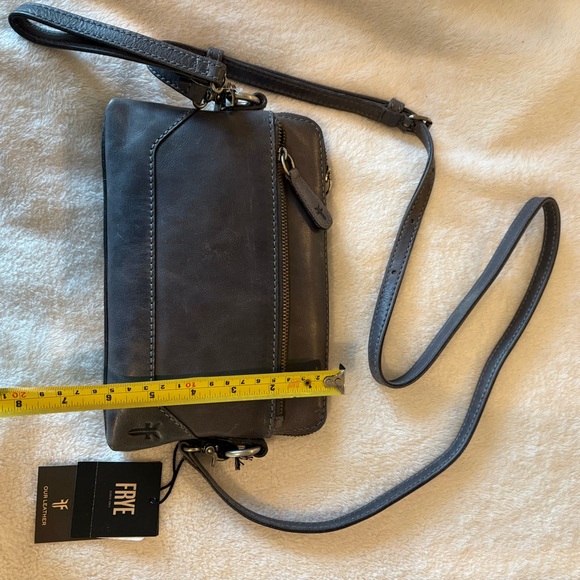 Frye Gray Leather Crossbody Bag - Picture 5 of 6